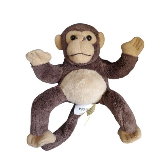 Mini Monkey Finger Puppet by Folkmanis Plush Stuffed Toy Jungle Animal 4" - Picture 4 of 4